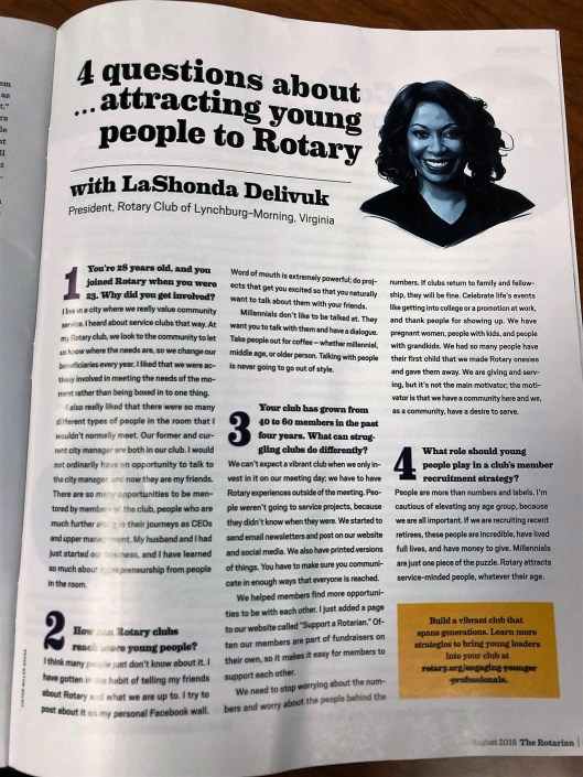 LaShonda in Rotary Magazine (2)